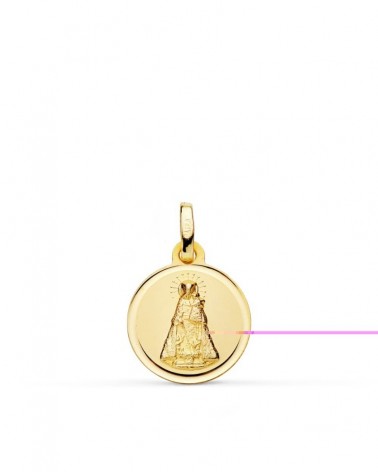 Medalla Virgen Desamparados oro 18k 14mm