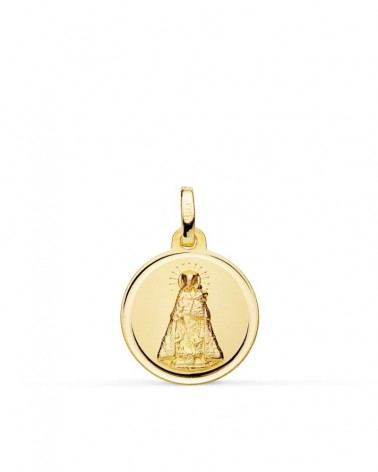 Medalla Virgen Desamparados oro 18k 16mm