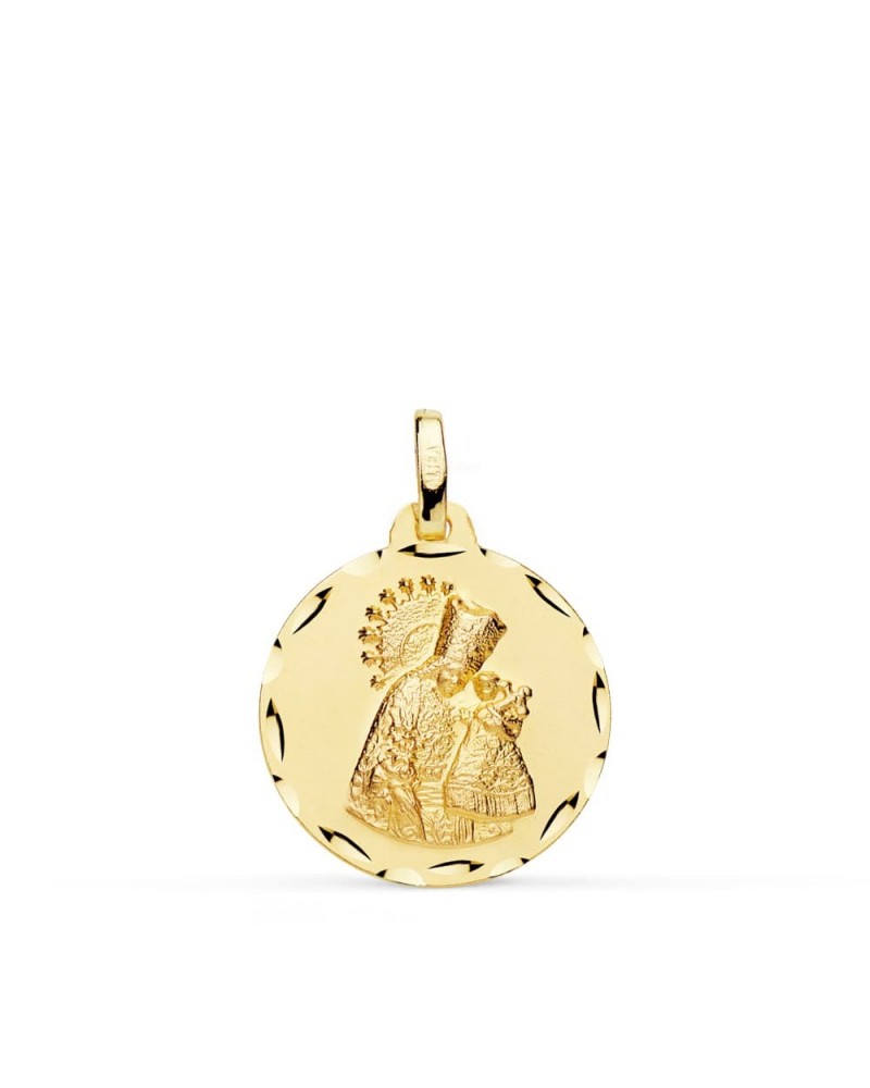 Medalla oro 18k Virgen de los Desamparados 18mm