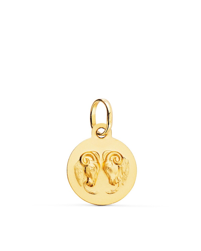 Medalla oro 18k horóscopo Aries 13mm