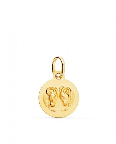 Medalla oro 18k horóscopo Aries 13mm
