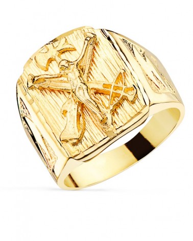 Sello oro 18k amarillo Cristo de la Legión 21x17mm