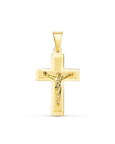 Cruz oro amarillo 18k con cristo 25x17mm