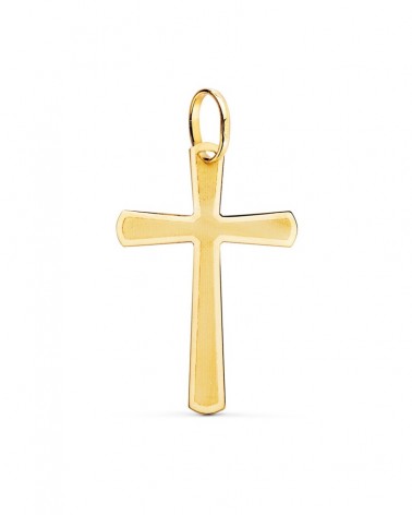 Cruz oro 18k amarillo sin Cristo 25x16mm
