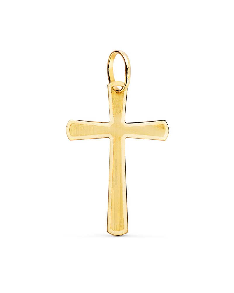 Cruz oro 18k amarillo sin Cristo 25x16mm
