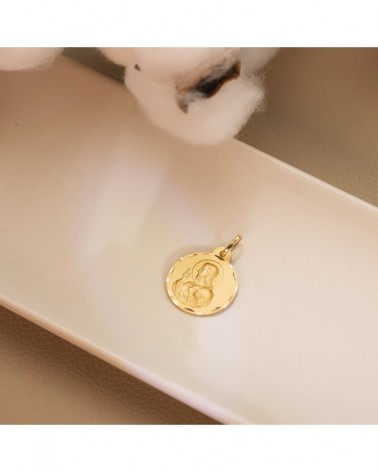 Medalla Sagrado Corazón de Jesús oro 18k 20mm