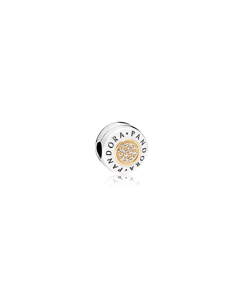 CLIP PANDORA GOLD 796229CZ