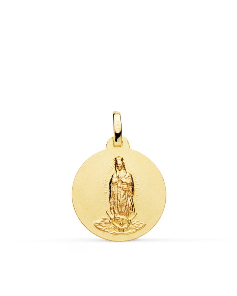 Medalla oro 18k Virgen de Guadalupe 18mm