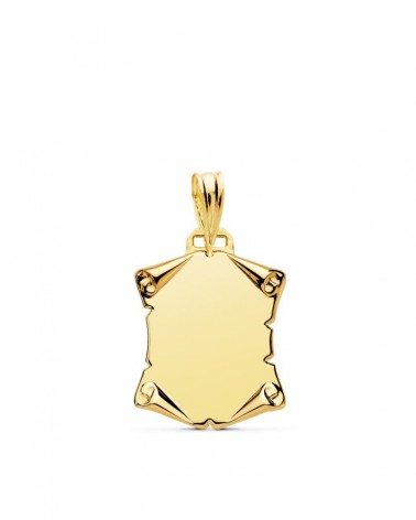 Pergamino oro 18k amarillo 18x14mm