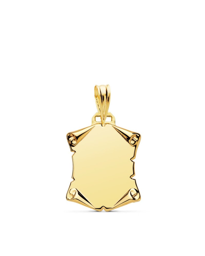Pergamino oro 18k amarillo 18x14mm