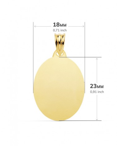 Chapa de oro de 18k