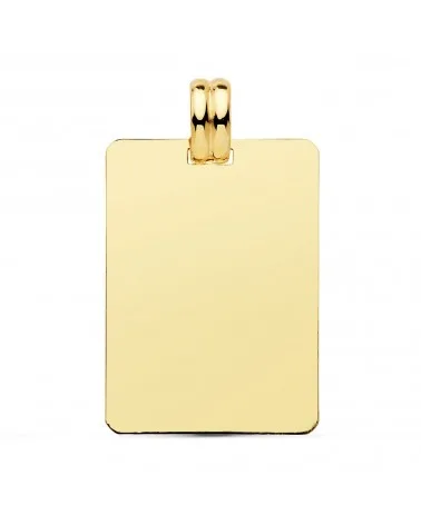 Placa oro 18k grabado personalizado 28x20mm