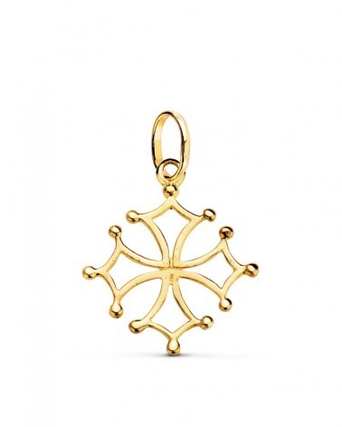 Cruz oro 18k occitana 23x21mm
