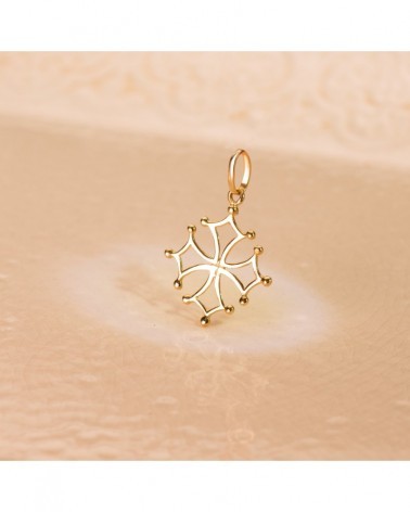 Cruz oro 18k occitana 23x21mm
