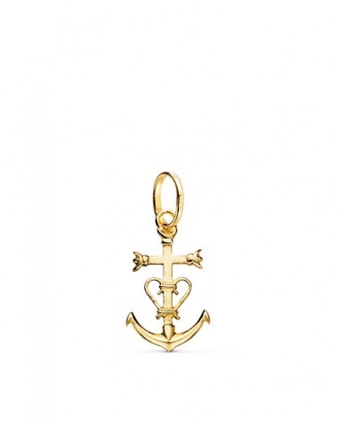 Cruz de Camarque oro 18k 20x12mm