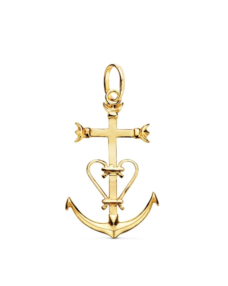 Cruz oro 18k Cruz de la Camarga 32x20mm