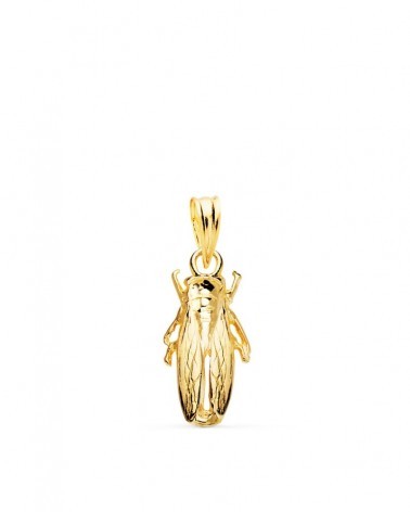 Colgante oro 18k cigarra Camarga 19x9mm
