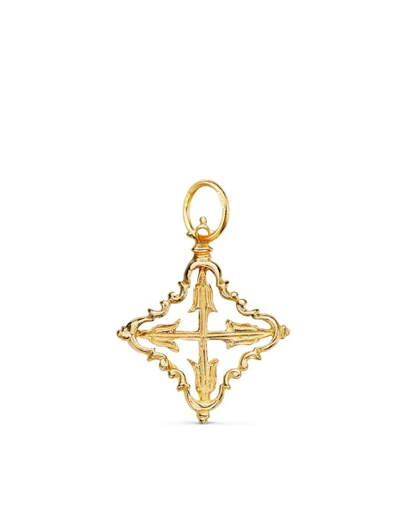 Colgante oro 18k cruz mallorquina 22x18mm