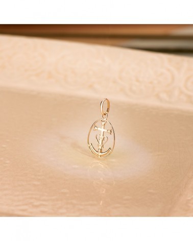Colgante oro 18k Cruz de Camarga 22x14mm