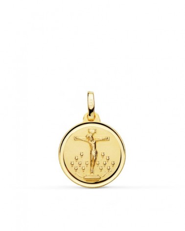 Medalla Cristo de la Laguna oro 18k 18mm