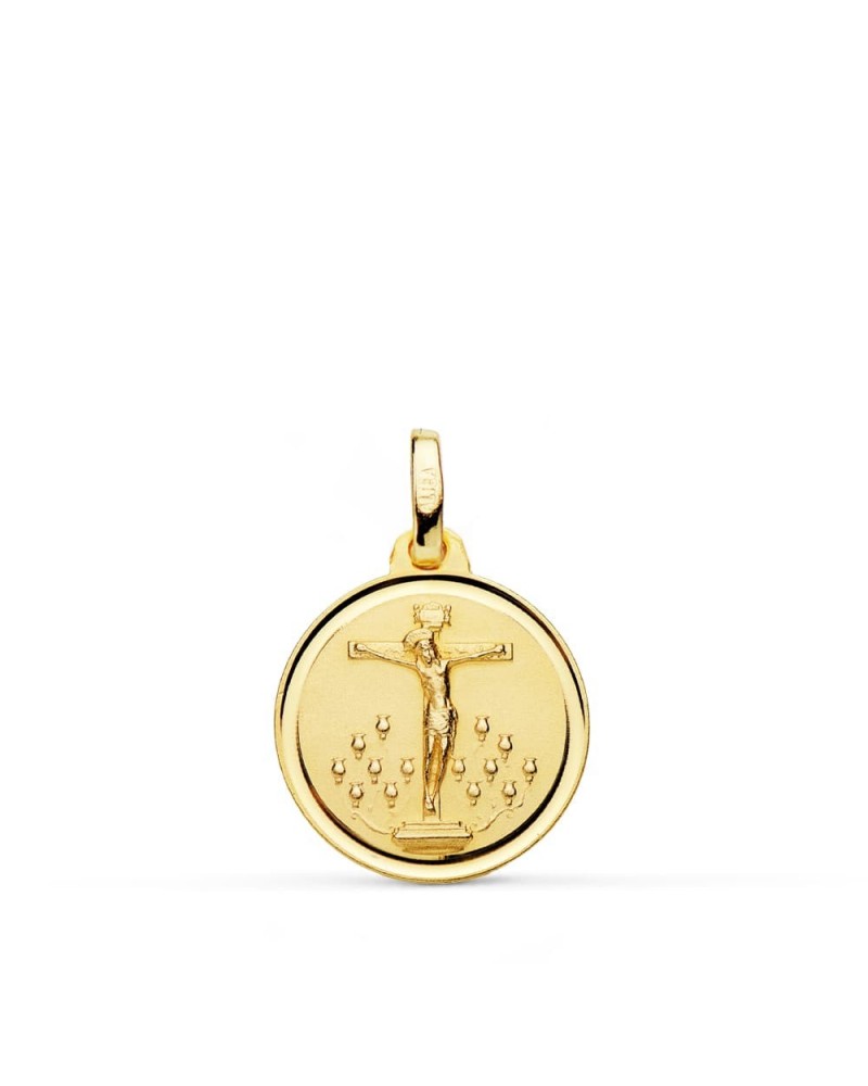 Medalla Cristo de la Laguna oro 18k 18mm