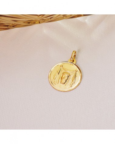 Medalla Santa Faz oro 18k 18mm