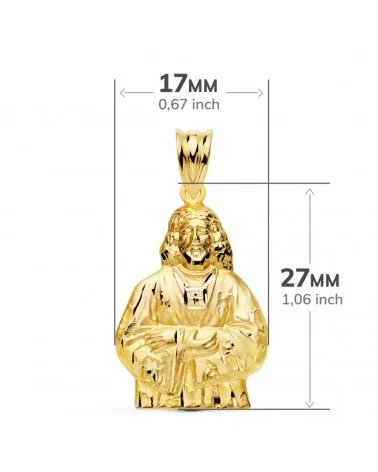 Colgante oro 18k Cristo de Medinacelli 27x17mm