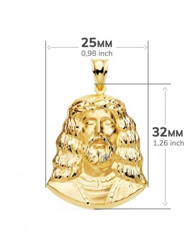 Colgante oro 18k Cristo de Medinacelli 32x25mm