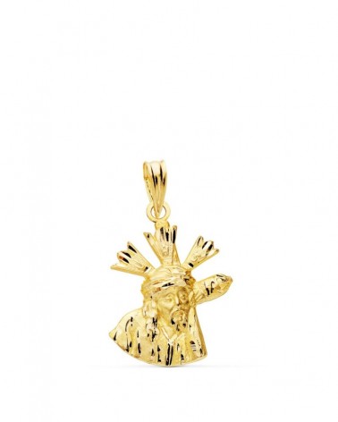 Medalla oro 18k Cristo del Gran Poder 20x15 mm