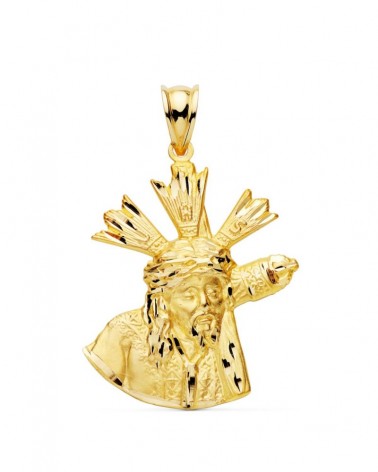 Medalla Cristo Gran Poder oro 18k 28x24mm