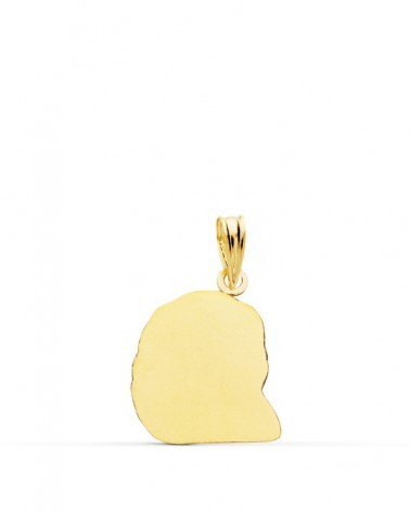 Colgante oro 18k cabeza de Cristo 18x15 mm