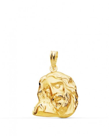 Colgante oro 18k cabeza de Cristo 20x16 mm