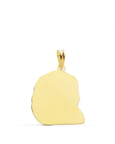 Colgante oro 18k cabeza de Cristo 23x19 mm