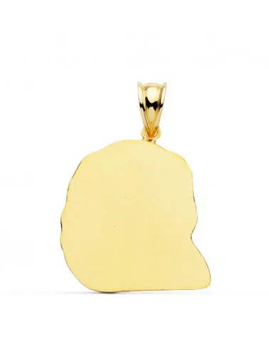 Colgante oro 18k cabeza de Cristo 26x21 mm