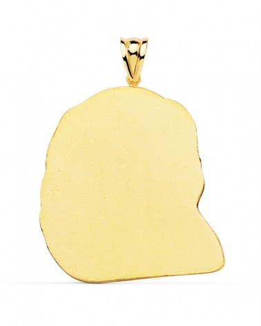 Colgante oro 18k cabeza de Cristo 42x35mm