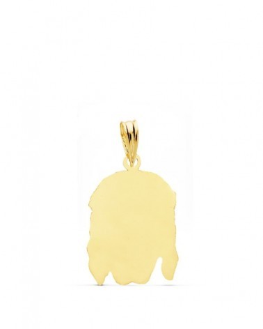 Colgante oro 18k Cristo Buena Muerte 21x14mm