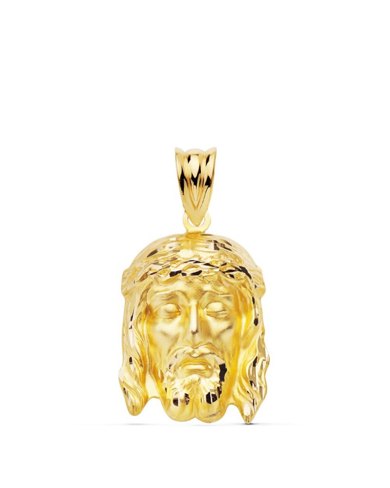 Colgante oro 18k Cristo de la Buena Muerte 23x15mm