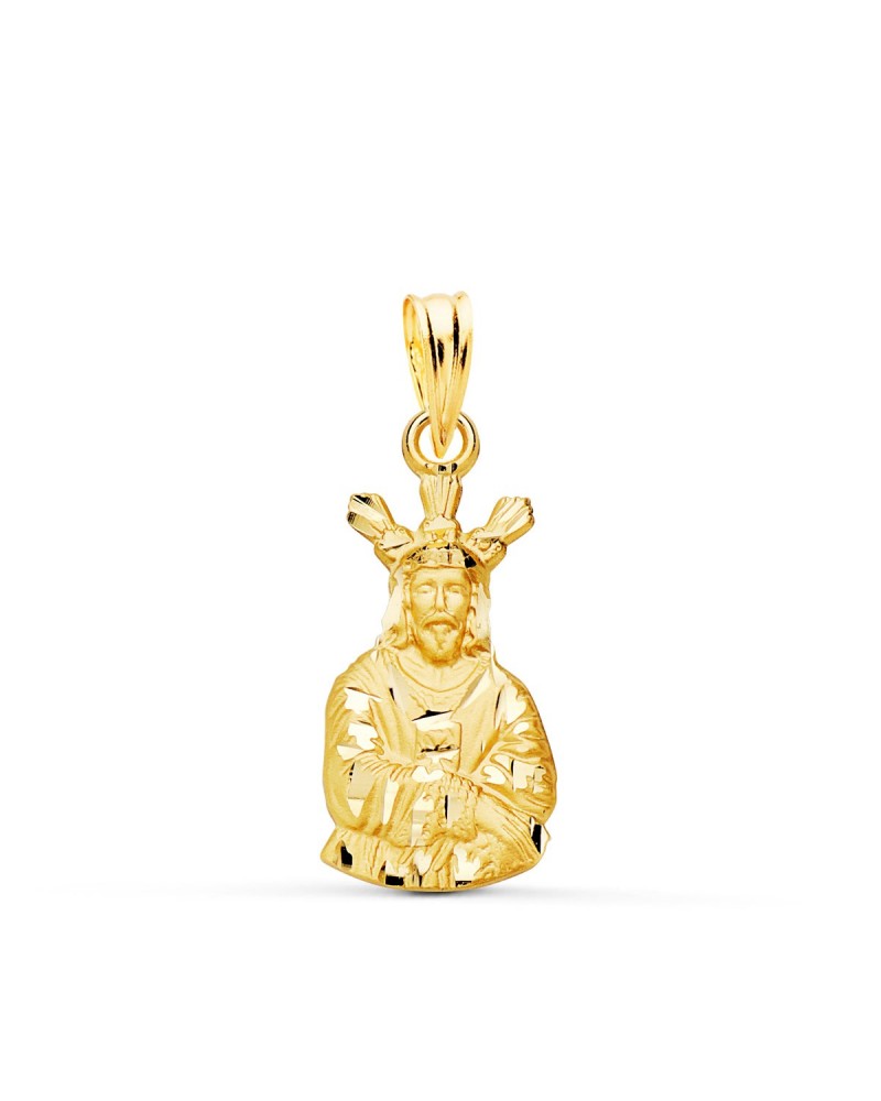 Medalla oro 18k Cristo Cautivo 18x10mm