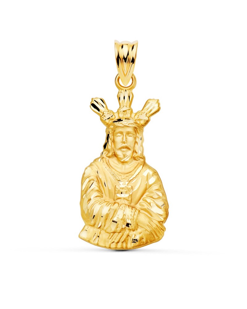 Medalla oro 18k Cristo Cautivo 28x16mm