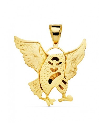 Colgante oro 18k águila calva americana 49x47mm