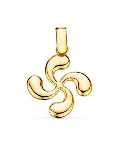 Colgante oro 18k Lauburu vasco 23x20mm