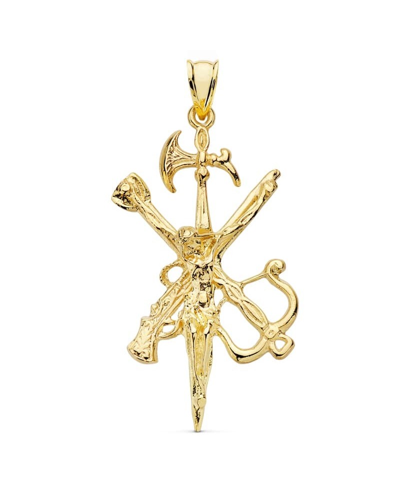 Colgante oro 18k Cristo de la Legión 44x25 mm