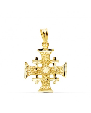 Cruz de Jerusalén oro 18k amarillo 21x17 mm