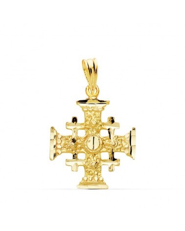 Cruz de Jerusalén oro 18k amarillo 21x17 mm