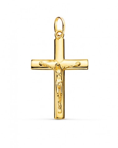 Cruz oro amarillo 18k con Cristo 38x24mm