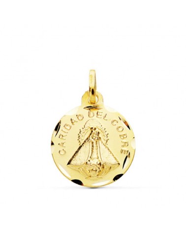 Medalla oro 18k Virgen Caridad del Cobre 16mm