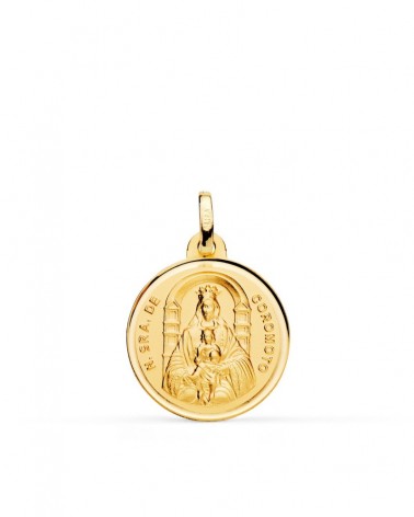 Medalla de Oro de 18k Virgen Nuestra Señora del Coromoto