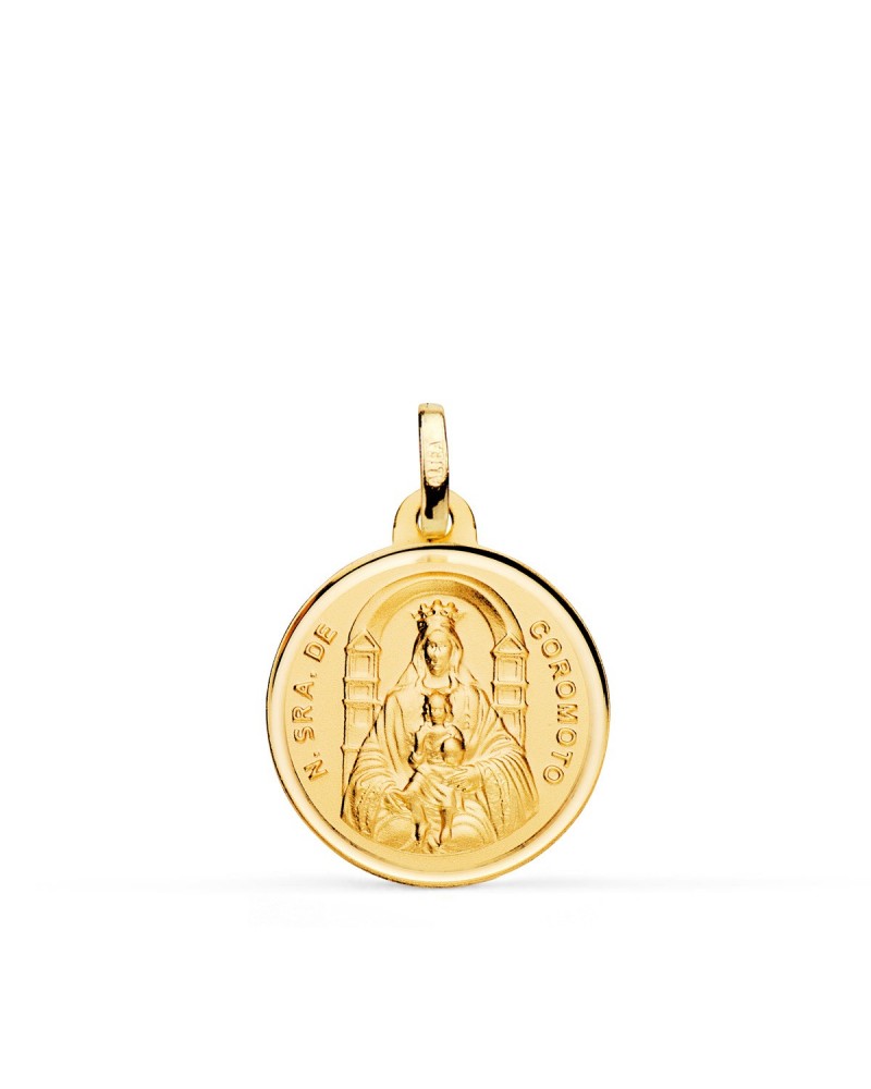 Medalla de Oro de 18k Virgen Nuestra Señora del Coromoto