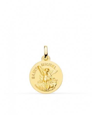 Medalla oro 18k San Miguel Arcángel 16mm