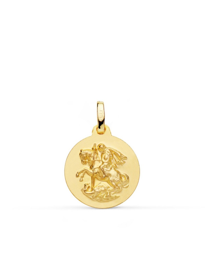 Medalla San Jorge oro 18k amarillo 16mm